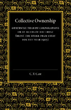 Carr |  Collective Ownership | Buch |  Sack Fachmedien