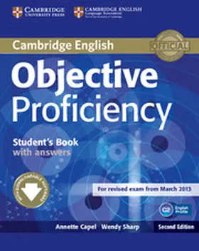 Capel / Sharp |  Objective Proficiency Student's Book with Answers with Downloadable Software | Buch |  Sack Fachmedien