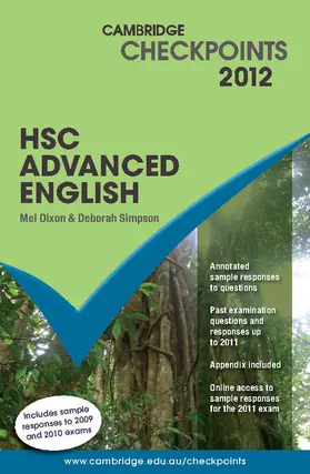 Dixon / Simpson |  Cambridge Checkpoints HSC Advanced English 2012 | Buch |  Sack Fachmedien