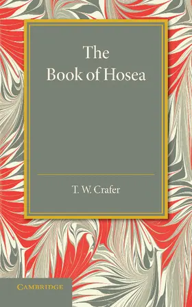 Crafer |  The Book of Hosea | Buch |  Sack Fachmedien