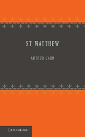 Carr |  St Matthew | Buch |  Sack Fachmedien