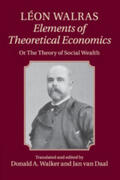 Walras / Walker / Daal |  Léon Walras: Elements of Theoretical Economics | Buch |  Sack Fachmedien