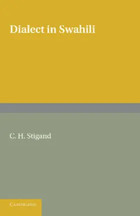 Stigand |  Dialect in Swahili | Buch |  Sack Fachmedien