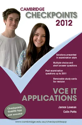 Potts / Lawson |  Cambridge Checkpoints VCE IT Applications 2012 | Buch |  Sack Fachmedien