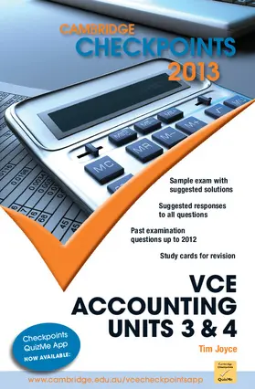 Joyce | Cambridge Checkpoints VCE Accounting Units 3 and 4 2013 | Buch | 978-1-107-65426-6 | sack.de