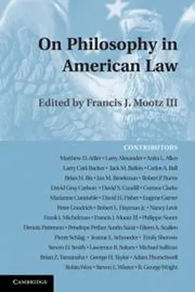 Mootz III | On Philosophy in American Law | Buch | 978-1-107-66124-0 | www.sack.de