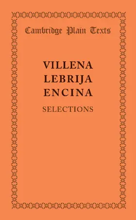 de Villena / de Lebrija / del Encina |  Selections | Buch |  Sack Fachmedien