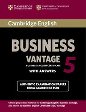  Cambridge English Business 5 Vantage | Buch |  Sack Fachmedien