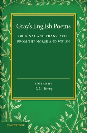Gray / Tovey |  Gray's English Poems | Buch |  Sack Fachmedien