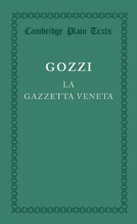 Gozzi |  La gazzetta veneta | Buch |  Sack Fachmedien