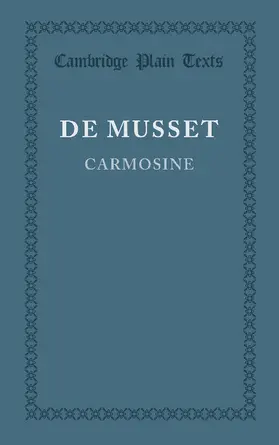 Musset |  Carmosine | Buch |  Sack Fachmedien