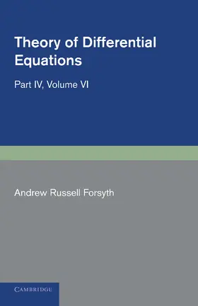 Forsyth |  Theory of Differential Equations | Buch |  Sack Fachmedien