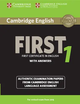  Cambridge English First 1 for Revised Exam from 2015 Student's Book with Answers | Buch |  Sack Fachmedien