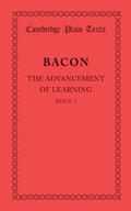 Bacon |  The Advancement of Learning | Buch |  Sack Fachmedien