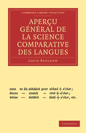 Benloew |  Apercu General de La Science Comparative Des Langues | Buch |  Sack Fachmedien