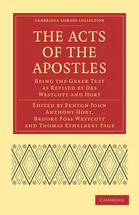 Hort / Westcott / Page |  The Acts of the Apostles | Buch |  Sack Fachmedien