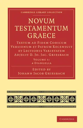 Griesbach |  Novum Testamentum Graece - Volume 1 | Buch |  Sack Fachmedien
