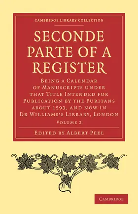 Peel |  Seconde Parte of a Register | Buch |  Sack Fachmedien
