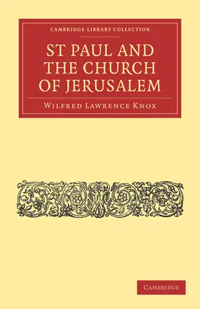 Knox |  St Paul and the Church of Jerusalem | Buch |  Sack Fachmedien