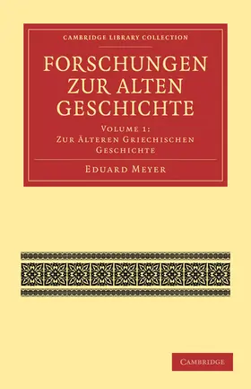 Meyer |  Forschungen Zur Alten Geschichte | Buch |  Sack Fachmedien