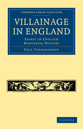 Vinogradoff |  Villainage in England | Buch |  Sack Fachmedien