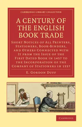 Duff |  A   Century of the English Book Trade | Buch |  Sack Fachmedien