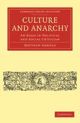 Arnold |  Culture and Anarchy | Buch |  Sack Fachmedien
