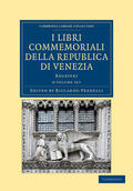 Predelli |  I Libri Commemoriali Della Republica Di Venezia 8 Volume Set | Buch |  Sack Fachmedien