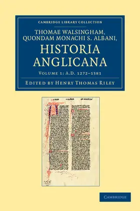 Walsingham / Riley |  Thomae Walsingham, Quondam Monachi S. Albani, Historia Anglicana | Buch |  Sack Fachmedien