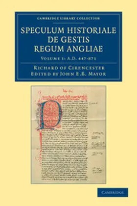 Mayor |  Ricardi de Cirencestria Speculum Historiale de Gestis Regum Angliae | Buch |  Sack Fachmedien