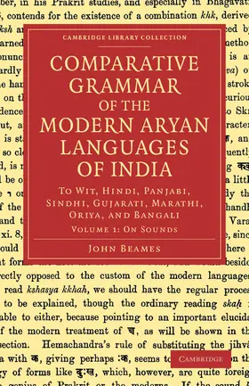 Beames |  Comparative Grammar of the Modern Aryan Languages of India | Buch |  Sack Fachmedien
