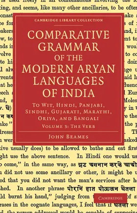 Beames |  Comparative Grammar of the Modern Aryan Languages of India - Volume             3 | Buch |  Sack Fachmedien