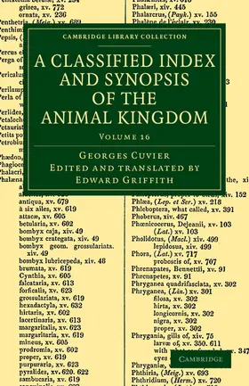 Cuvier |  A Classified Index and Synopsis of the Animal Kingdom - Volume 16 | Buch |  Sack Fachmedien