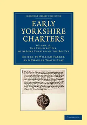Farrer / Clay |  Early Yorkshire Charters | Buch |  Sack Fachmedien
