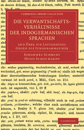 Schmidt / Schuchardt |  Die Verwantschaftsverhaltnisse Der Indogermanischen Sprachen | Buch |  Sack Fachmedien