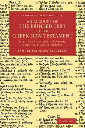 Tregelles |  An Account of the Printed Text of the Greek New Testament | Buch |  Sack Fachmedien