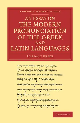 Price |  An Essay on the Modern Pronunciation of the Greek and Latin Languages | Buch |  Sack Fachmedien