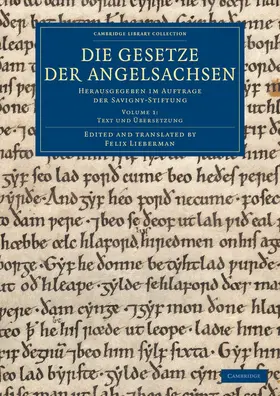  Die Gesetze der Angelsachsen | Buch |  Sack Fachmedien