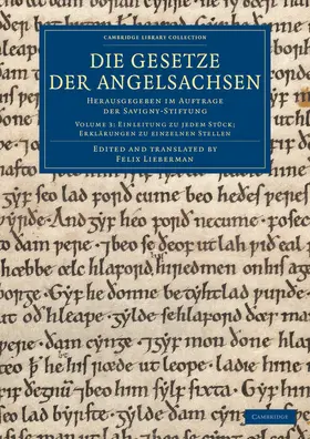 Die Gesetze der Angelsachsen - Volume 3 | Buch |  Sack Fachmedien