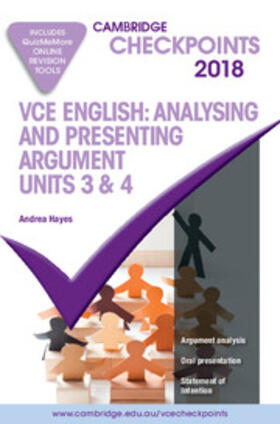 Hayes | Cambridge Checkpoints VCE English Analysing and Presenting Argument 2018 and Quiz Me More | Medienkombination | sack.de
