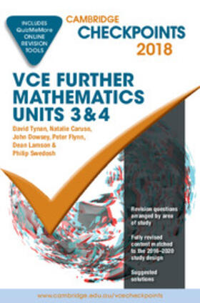 Tynan / Caruso / Dowsey | Cambridge Checkpoints VCE Further Mathematics 2018 and Quiz Me More | Medienkombination | 978-1-108-40895-0 | sack.de
