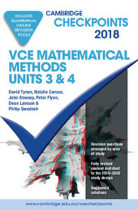 Tynan / Caruso / Dowsey | Cambridge Checkpoints VCE Mathematical Methods Units 3 and 4 2018 and Quiz Me More | Medienkombination | 978-1-108-40896-7 | sack.de