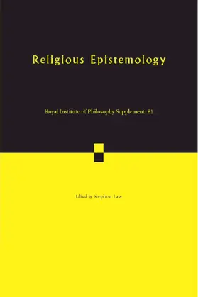 Law |  Religious Epistemology | Buch |  Sack Fachmedien