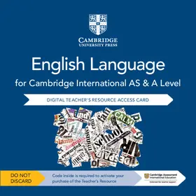 Creamer / Gould / Stanton | Cambridge International AS and A Level English Language Cambridge Elevate Teacher's Resource Access Card | Sonstiges | 978-1-108-45589-3 | sack.de