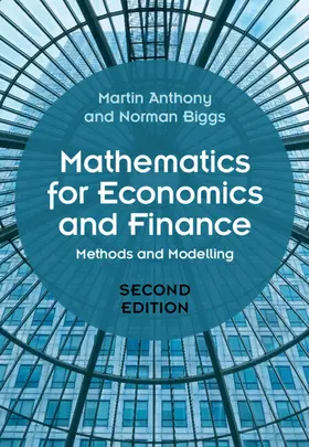 Anthony / Biggs |  Mathematics for Economics and Finance | Buch |  Sack Fachmedien