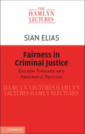 Elias |  Fairness in Criminal Justice | Buch |  Sack Fachmedien