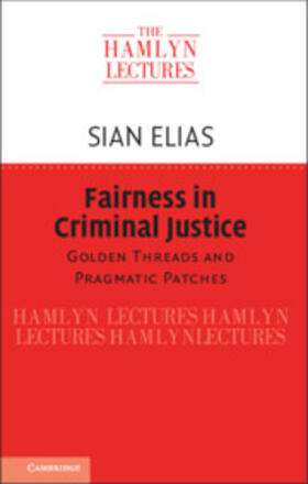 Elias | Fairness in Criminal Justice | Buch | 978-1-108-46315-7 | sack.de