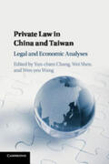 Chang / Shen / Wang |  Private Law in China and Taiwan | Buch |  Sack Fachmedien
