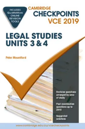 Mountford |  Cambridge Checkpoints VCE Legal Studies Units 3 and 4 2019 and QuizMeMore | Buch |  Sack Fachmedien