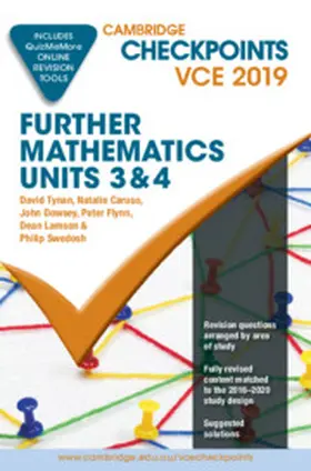 Tynan / Caruso / Dowsey | Cambridge Checkpoints VCE Further Mathematics Units 3 and 4 2019 and QuizMeMore | Medienkombination | 978-1-108-46770-4 | www.sack.de